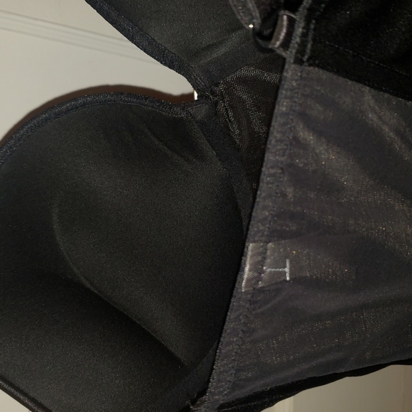 💞 Victoria's Secret Black Bustier/Corset w/ Lace 36C - Picture 9 of 11